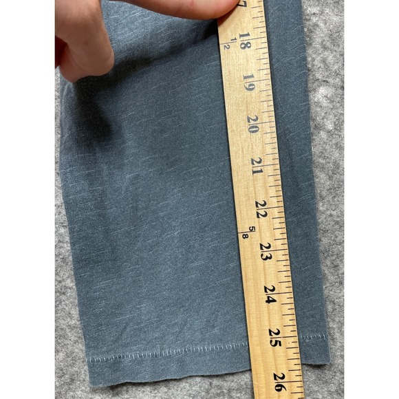 Buck Mason Slub Curved Hem Long Sleeve Tee Blue Gray XL - Picture 13 of 15